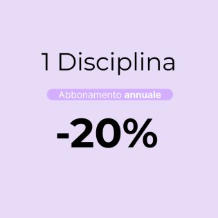 Abbonamento annuale - Promo 1 disciplina