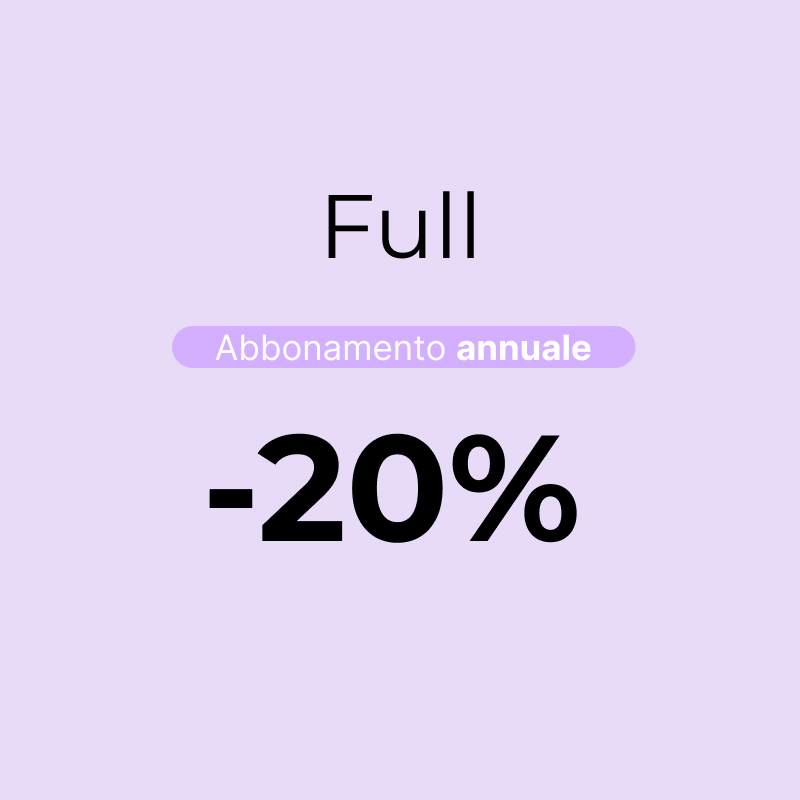 Abbonamento annuale - Promo Full